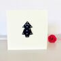 Spotty Handmade Christmas Tree Card, thumbnail 2 of 3