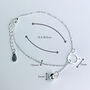 Sterling Silver Cat Bracelet With Hanging Bell Charm, thumbnail 4 of 6