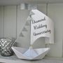 Diamond 60th Anniversary Sail Boat Card, thumbnail 1 of 6
