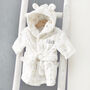 Personalised Elephant Rainbow Dressing Gown With Ears, thumbnail 1 of 8
