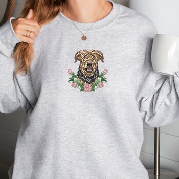 Personalised Waterside Terrier Portrait Sweatshirt, 6 of 11