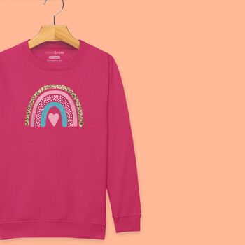 Boho Rainbow Girls And Boys Hoodie, 3 of 12