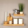 Personalised Oak Floating Ledge Shelf – Handmade Father’s Day Gift For Home Office, thumbnail 5 of 8