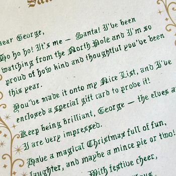 Personalised Santa Letter For Christmas, 6 of 6