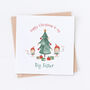 Big Sister Happy Christmas Elf Card, thumbnail 1 of 2