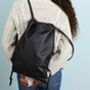 Luxury Soft Leather Drawstring Backpack, thumbnail 1 of 7