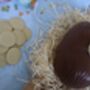 Organic Milk Chocolate Easter Egg With White Chocolate Easter Animal And White Buttons, thumbnail 5 of 6