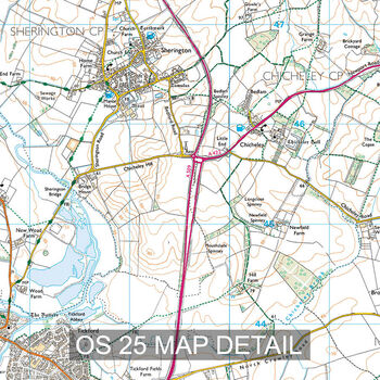 Personalised Postcodes Three Circle Locations Map Print, 7 of 7