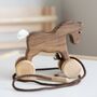 Personalised Wooden Pull Along Bunny, thumbnail 10 of 12