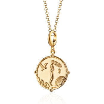 18ct Gold Aphrodite Goddess Of Love Necklace, 3 of 7