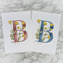 B Is For Buttercup Coloured Initial Print, thumbnail 1 of 11