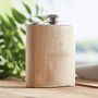 Bamboo Slim Hip Flask, thumbnail 1 of 3