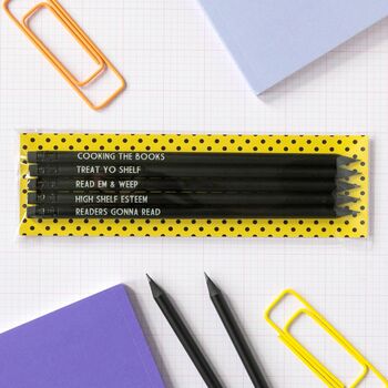Bookworm Pencil Set: Treat Yo Shelf, 4 of 7