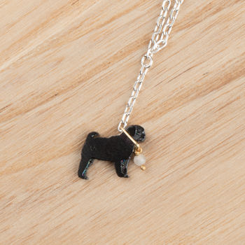 Pug Necklace In Solid 925 Sterling Silver, 2 of 6