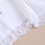 Personalised White Christening Shawl With Cross, thumbnail 7 of 7