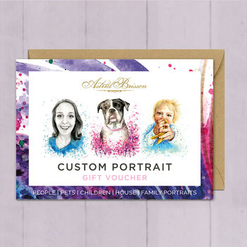 Personalised Portrait Gift Voucher, 8 of 8