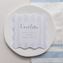 Wavy Shaped Place Cards With Stripes, thumbnail 2 of 5