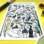 Lake Wildlife Of Britain Watercolour Postcard, thumbnail 9 of 9