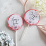 Personalised Floral Giant Hen Party Lollipops, thumbnail 1 of 4
