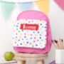 Personalised Back To School Patterned Rucksack, thumbnail 1 of 8