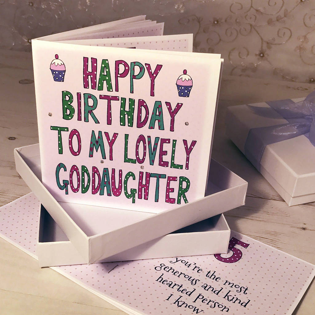 Personalised Goddaughter Birthday Book Card By Claire Sowden Design Notonthehighstreet Com