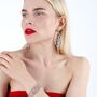 Sterling Silver Element Web Earrings, thumbnail 5 of 5