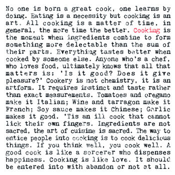 Cooking Quotes Print, Gift For Cooks, 3 of 7