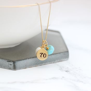 Personalised 70th Birthday Necklace, 2 of 11