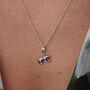 Tiger Charm Necklace, Sterling Silver Or Gold Plated, thumbnail 2 of 11