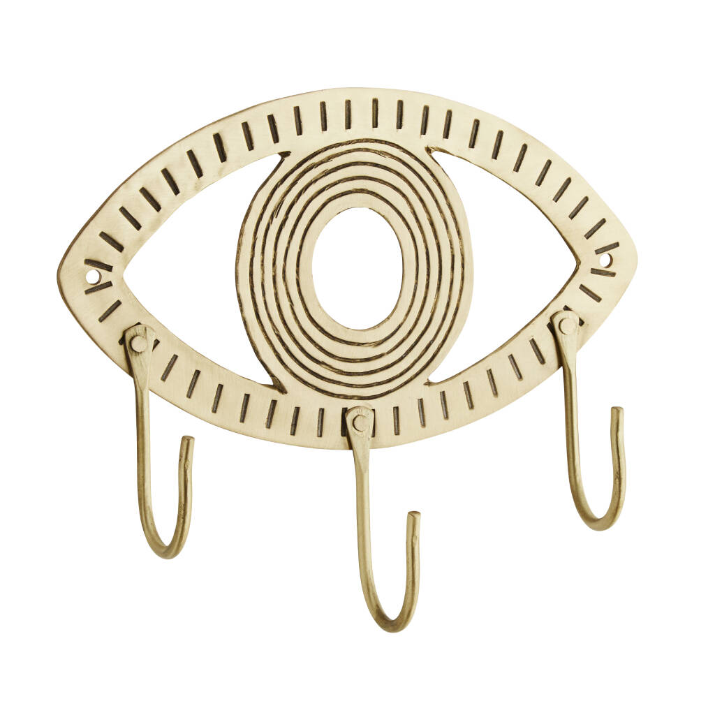 Brushed Brass Eye Storage Hooks By Posh Totty Designs Interiors