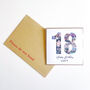 Personalised 18th Birthday Photo Collage Card, thumbnail 7 of 8