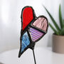 Stained Glass Sun Catcher Heart, thumbnail 3 of 4