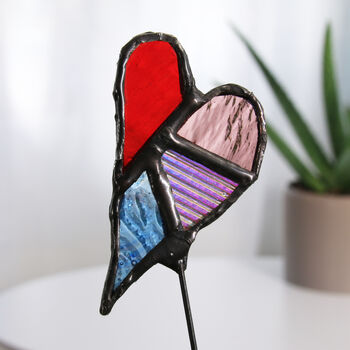 Stained Glass Sun Catcher Heart, 3 of 4