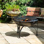 Steel Fire Pit With Two Grills: BBQ King 80cm, thumbnail 1 of 8