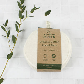 A Slice Of Green Organic Cotton Facial Pads Five Pack, 11 of 11