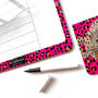 Wild Cat Leopard Print Magnetic Fridge Memo Boards, thumbnail 6 of 11