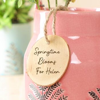 Personalised Pink Vase Gift, 4 of 7