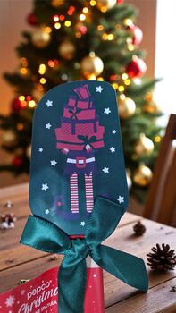 Personalised Christmas Silicone Spatula Festive Baking, 7 of 8
