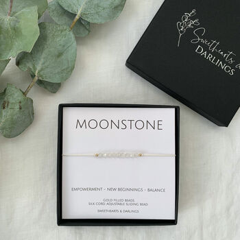 Moonstone Silk Bracelet, 3 of 4