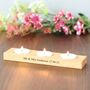Personalised Candle Holder With Three Tea Lights, thumbnail 3 of 10