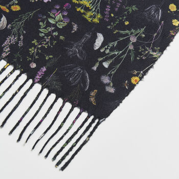 Wilderness Black Tassel Scarf, 5 of 6