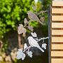Recycled Iron Bird Silhouette Garden Art, thumbnail 1 of 6