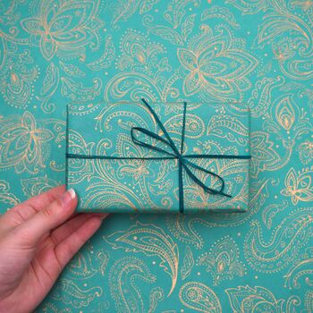 Paisley Lokta Gift Wrap, 3 of 7