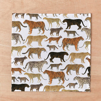 Big Cats Handkerchief Pocket Square, 3 of 4