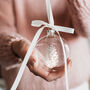 Our Family Christmas Pinecone Glass Bauble Decoration, thumbnail 1 of 4