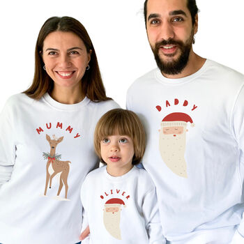 Personalised Family Christmas Sweatshirt With Names, 5 of 10