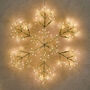 Hanging Gold LED Snowflake, thumbnail 1 of 3