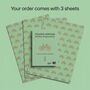Celeste Heritage | Cycling Wrapping Paper | Wrapping Paper With Bicycle Motifs, thumbnail 2 of 4