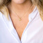 Peridot Birthstone And Gold Vermeil Plated Necklace, thumbnail 3 of 4