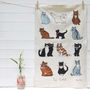 Cats Tea Towel, thumbnail 3 of 4